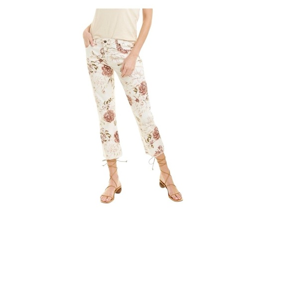 Johnny Was The Cropped Boyfriend Jeans in Rose Nwt - Picture 6 of 16